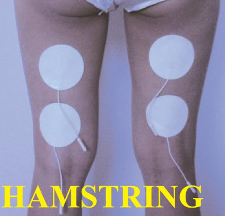 Electrode Pads Round on Hamstring