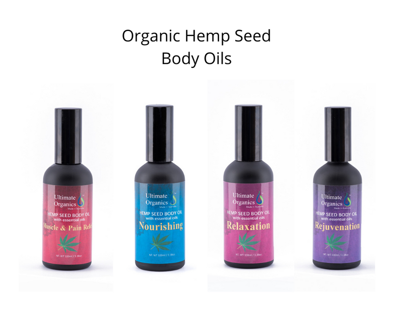 Organic Hemp Seed body Oils