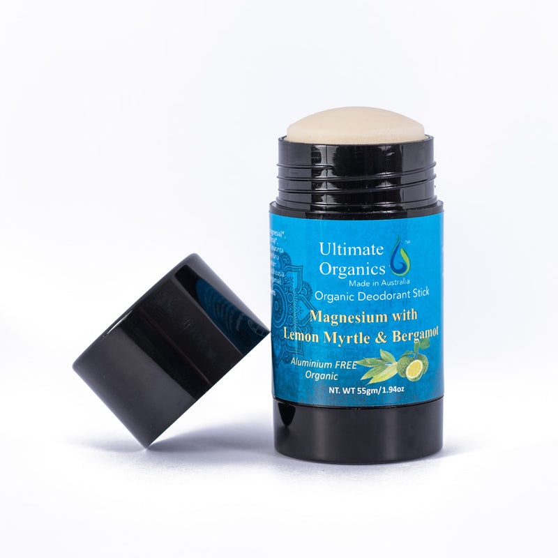 Organic Deodorant Stick - Magnesium w Lemon Myrtle & Bergamot